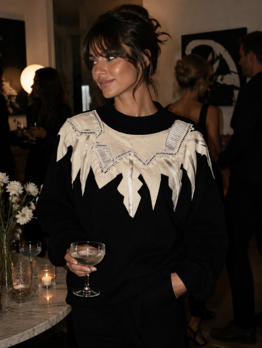 Vintage Sweater by Couture Designer Lillie Rubin
